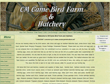 Tablet Screenshot of gamebirdfarm.net